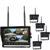 New Reversing Type Private Model Camera Quad View 9 Inch Monitor 4 Channel Wireless Digital Reverse Gear Camera with Monitor