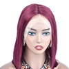 Customize color swiss transparent lace front wig high quality virgin brazilian cuticle aligned wigs wholesale price