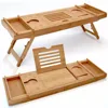 Multi bamboo bathtub caddy laptop computer lap desk