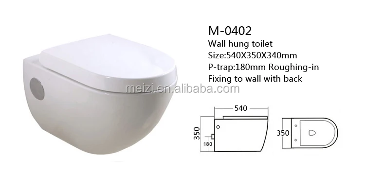 European ceramic wall mounted toilet