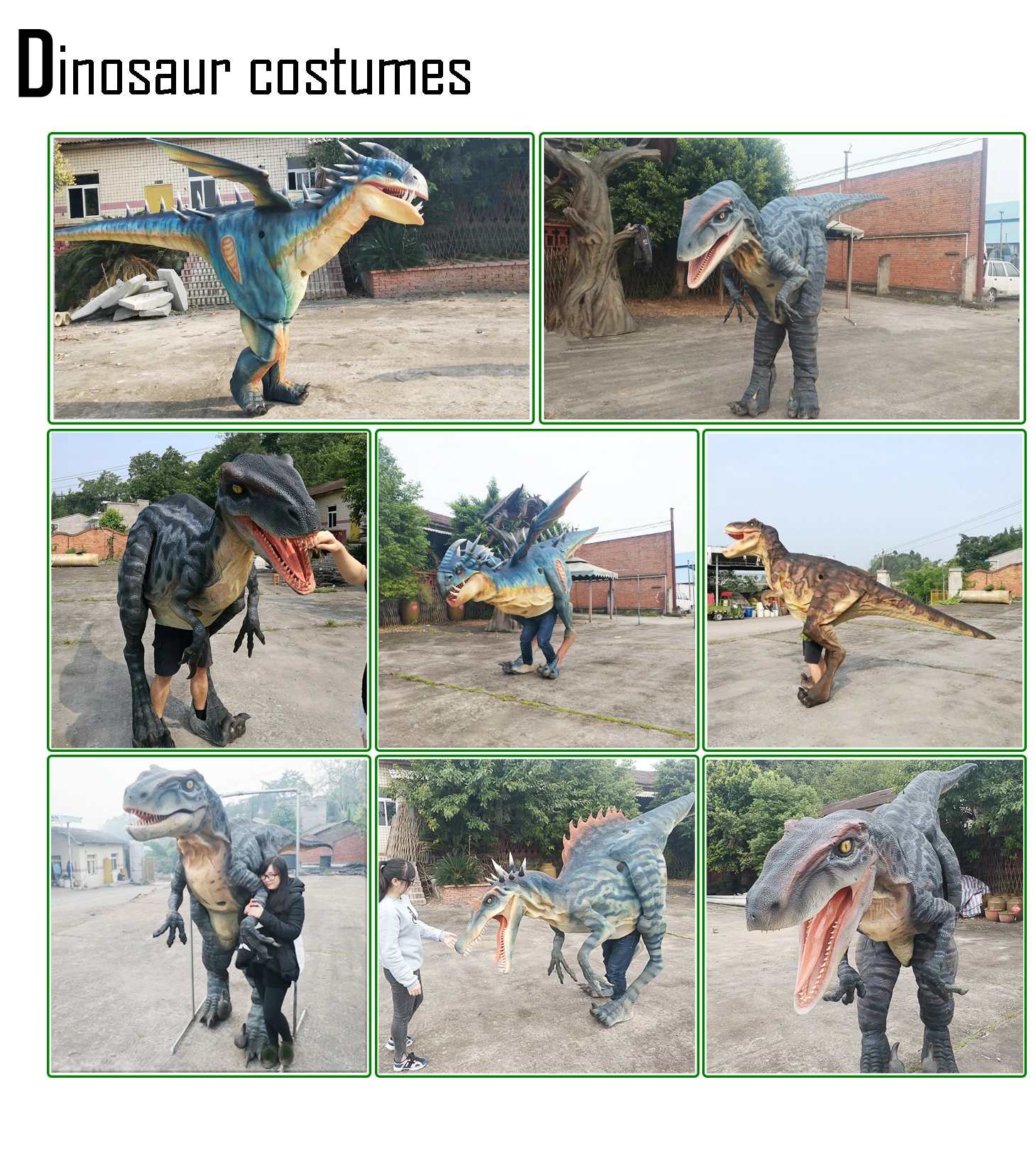 Animatronic Adult Real Mechanical Raptor Dinosaur Costume - Buy ...