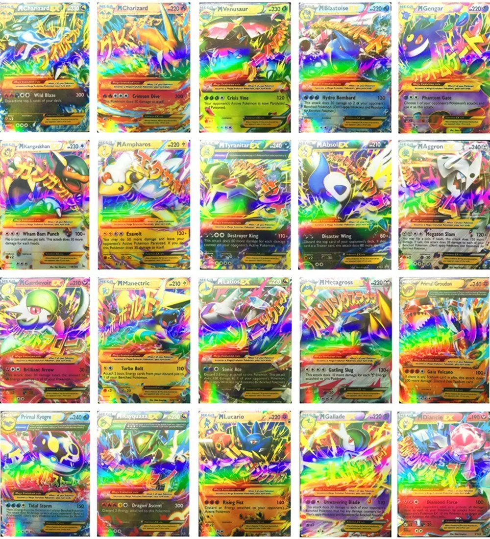 Buy OTUS Pokemon Mega Ex Full 20 Cards Gold Series All Mega: included ...