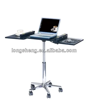 Movable Laptop Table Computer Desk With Metal Leg And Cylinder Movable Laptop Table Computer Desk With Metal Leg And Cylinder Stand Product On Alibaba