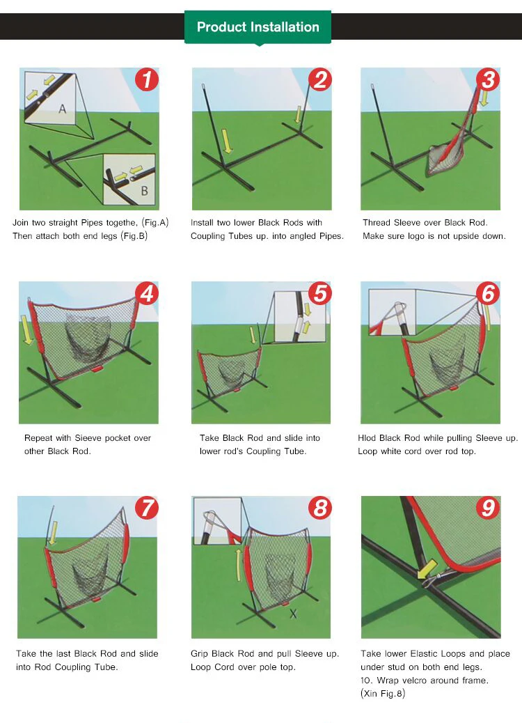 High Quality Lighter Outdoor Practice Portable Training Goal Target Golf Batting Net Golf Equipment Golf Net