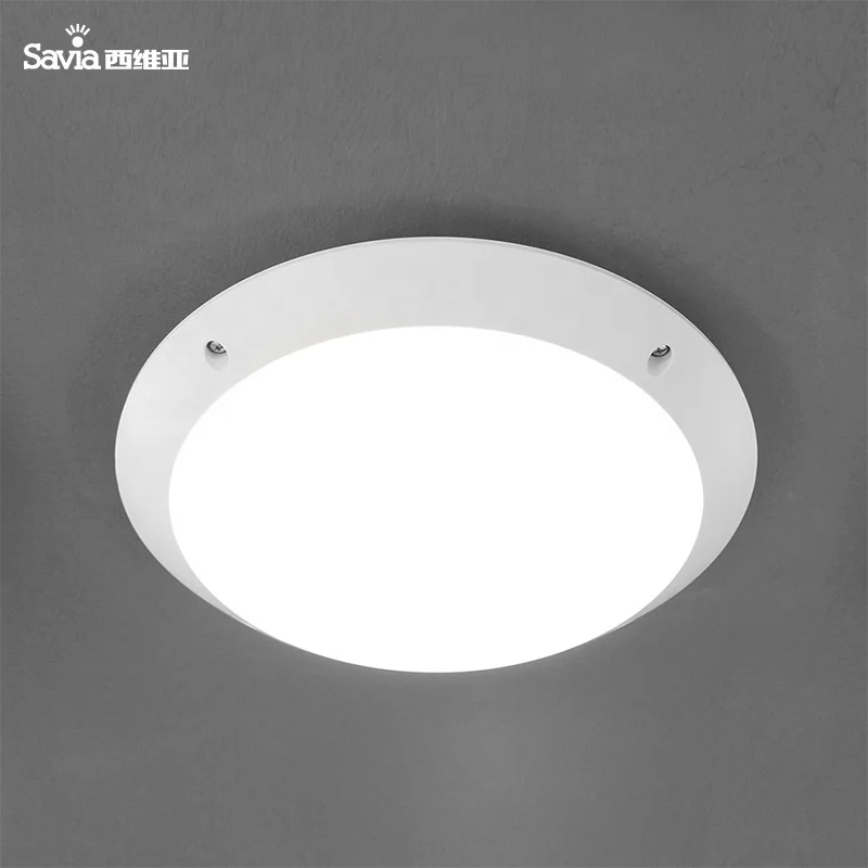 Savia outdoor 15W 20W round LED IP66 waterproof plastic UV protection balcony ceiling light