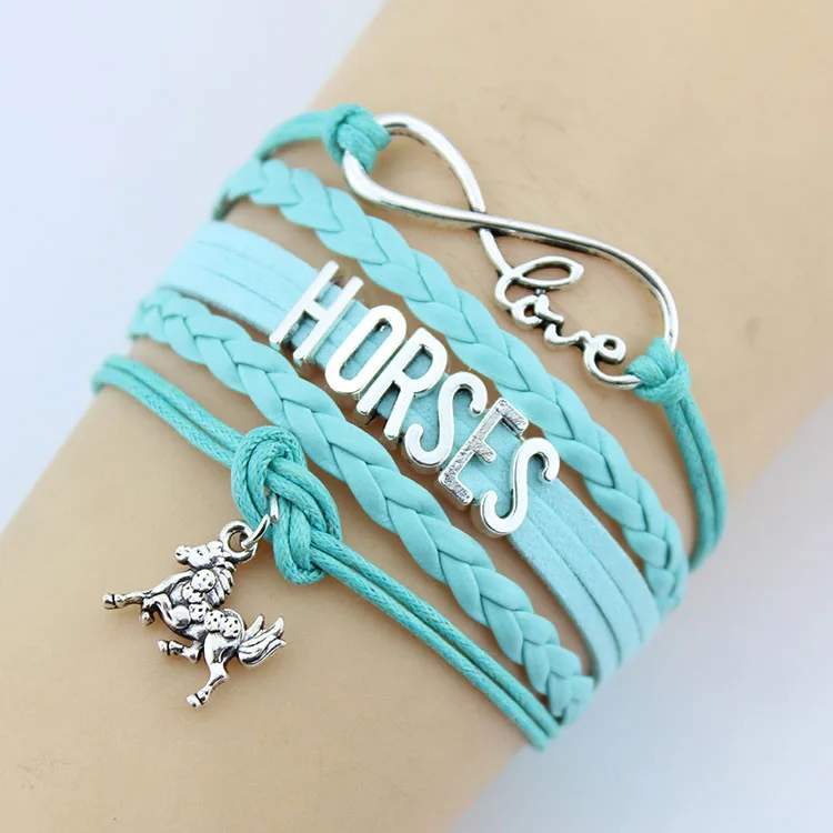 Whole New Products 2017 Jewelry Letter Leather Straps Horse Charm Bracelet For Men Women Product Whole New Products 2017 Jewelry Letter Leather Straps Horse Charm Bracelet For Men Women Product