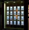 Transparency lightbox display sign hanging window led light pockets
