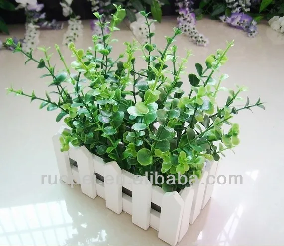 China beautiful decorative artificial grass bonsai with money leaves