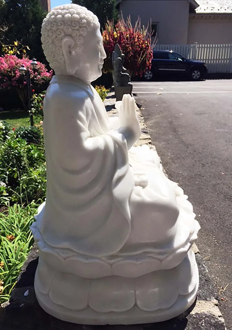 Public Decoration Large Marble Statue Life Size Marble Buddha Statue