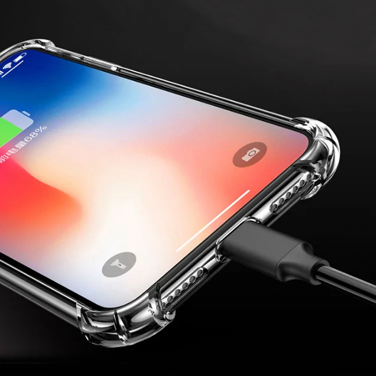 1.5mm Thicken High Quality Transparent TPU Phone Case Mobile Phone Case For Iphone X 7 8 Plus