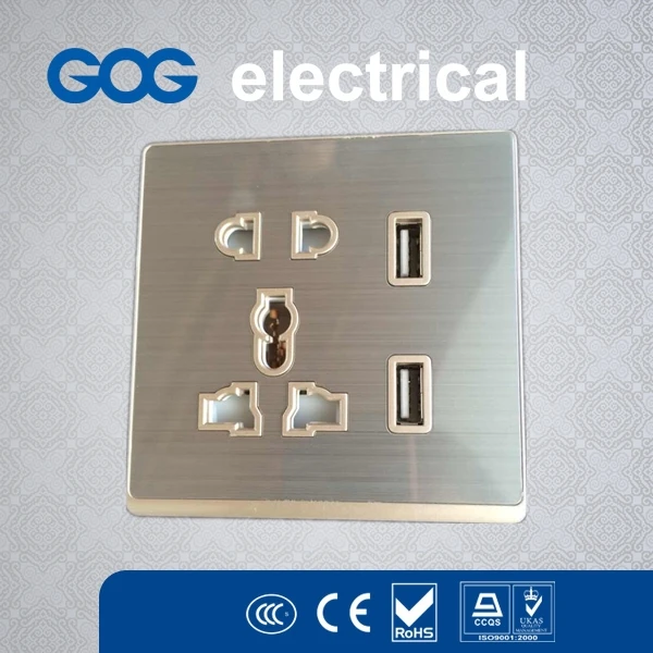 Electrical Outlet Face Plate Wall Plug Socket Plate With 2.1a Usb Port ...