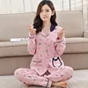 Winter high quality printing women cotton pajama