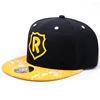 Wholesale snapback hats plain hip hop custom printed brims snapback with adjustable back strap