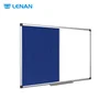 Aluminum Frame Wall Mounted Combination Boards Half Magnetic Whiteboard Half Fabric Felt Pin Board Dry Erase Cork Notice Board
