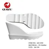 Lady wedge sandal sole design Rubber outsole PU insole for wrapping leather