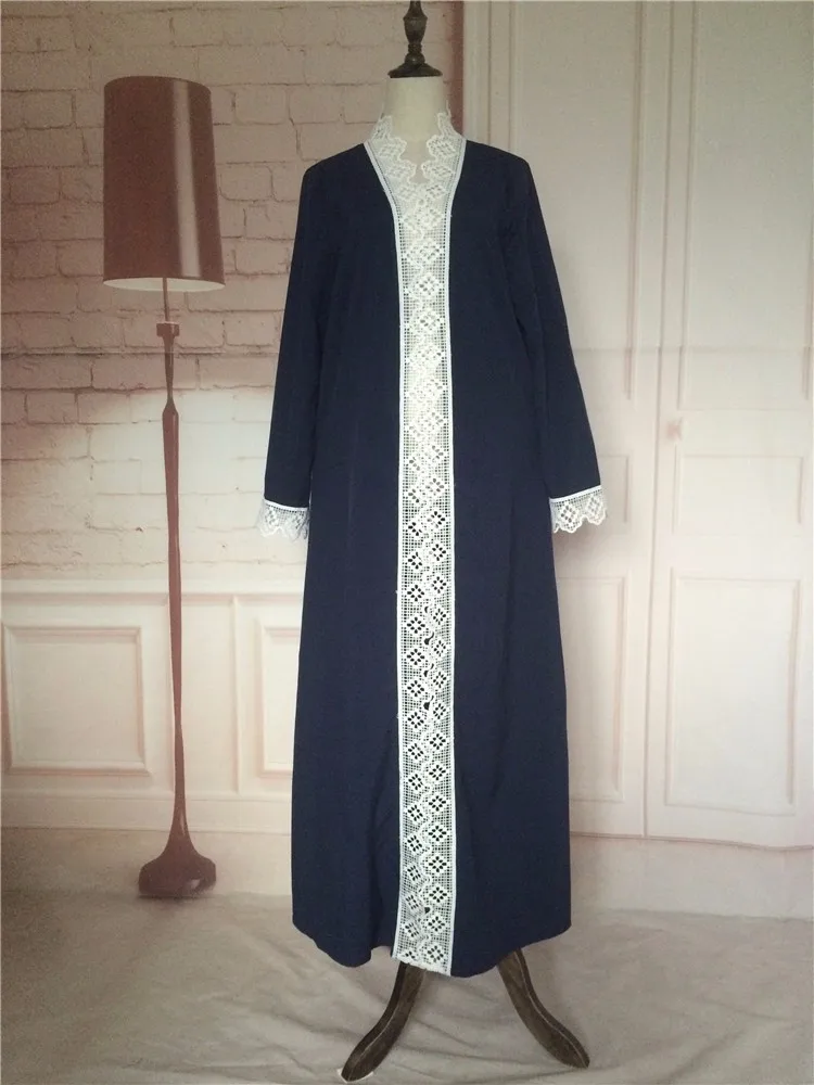 white lace abaya