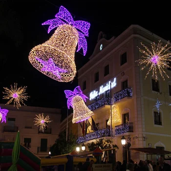 Outdoor Led Jingle Bells Lighting Sculptures Motif Outdoor Led Jingle Bells Lighting