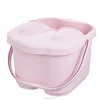 Foot Spa Bucket with Handle and Removable Rollers for Massage