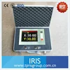 Tilt sensor and accelerometer display monitor for data transmission and display