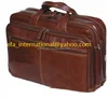 Hot Sale Mens Genuine Cow Leather Briefcase Handbag Messenger Bag
