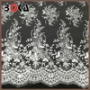 Luxury 3D flowers embroidery george fabrics for women clothes BK-FB289