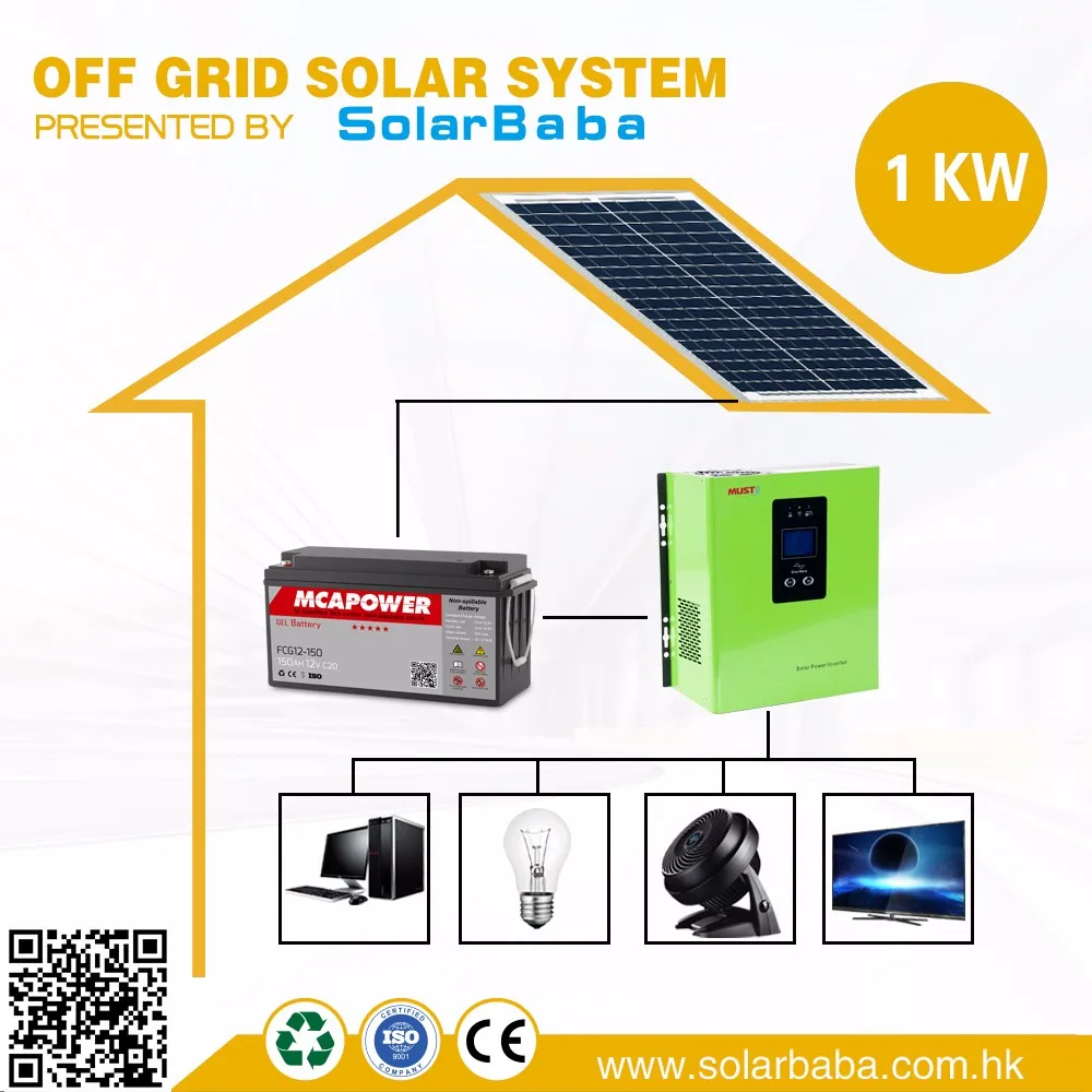 Customized Portable Solar Power System Stand-alone Off Grid 5kw Solar ...