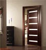 Damp-proof Thailand main inside teak glass insert design solid wooden interior door