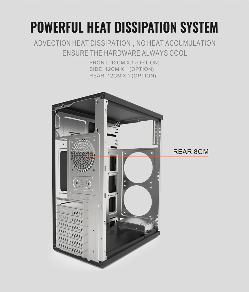 J01p Computer Atx Case Mid Tower With Power Supply 200w Buy Computer