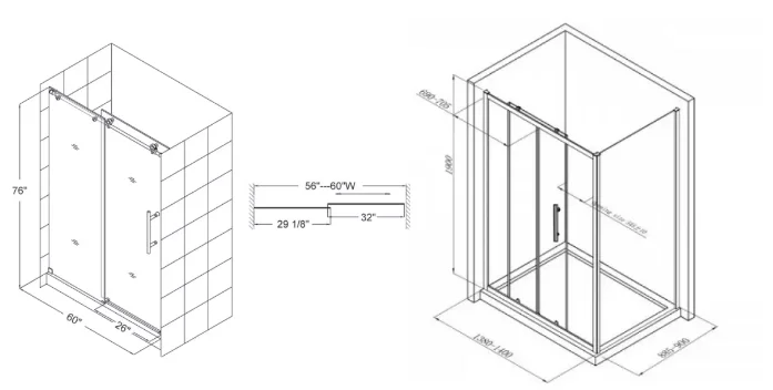 Высота душевой двери. Квадратная душевая кабина чертеж. Раздвижная душевая кабинка чертеж. Раздвижная душевая чертеж. Стеклянная душевая чертеж.