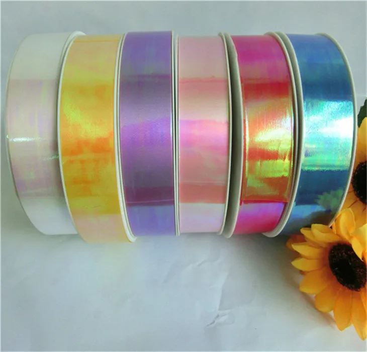 Bsci Factory Rainbow Iridescent Gift Pp Ribbon Rolls Buy Rainbow Gift