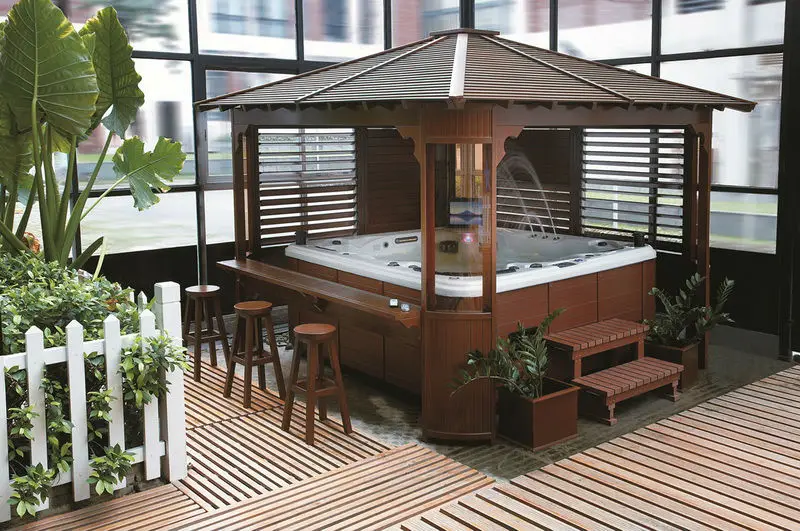 luxury garden wooden gazebo