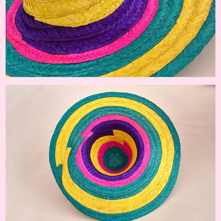 Wholesale Custom Summer Straw Sombrero Mexican Straw Hat - Buy Sombrero ...