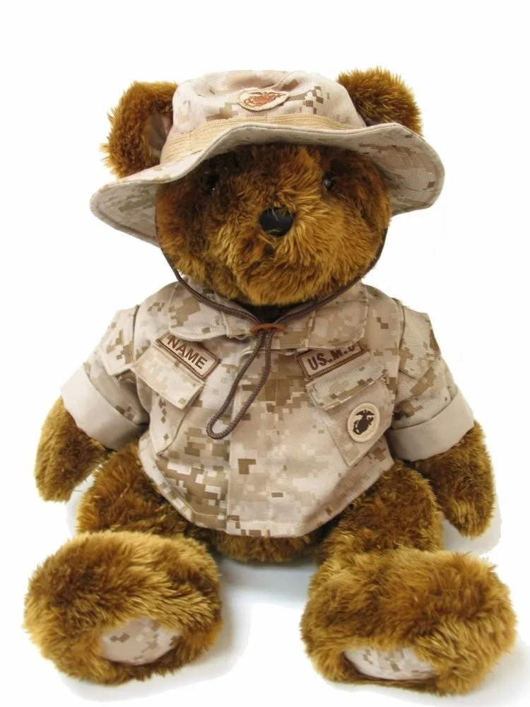 oso de peluche militar