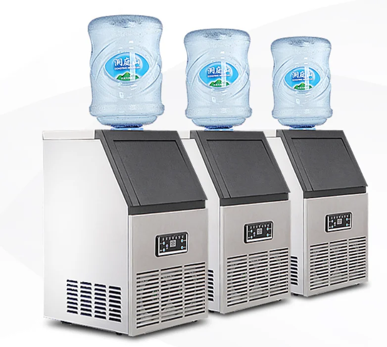 Fabrik-Großverkauf-automatischer Eiswürfel der gewerblichen quadratischen Eis-Würfel-Herstellerminikaffeestubenutzung, der Maschinen mit billigem Preis herstellt
