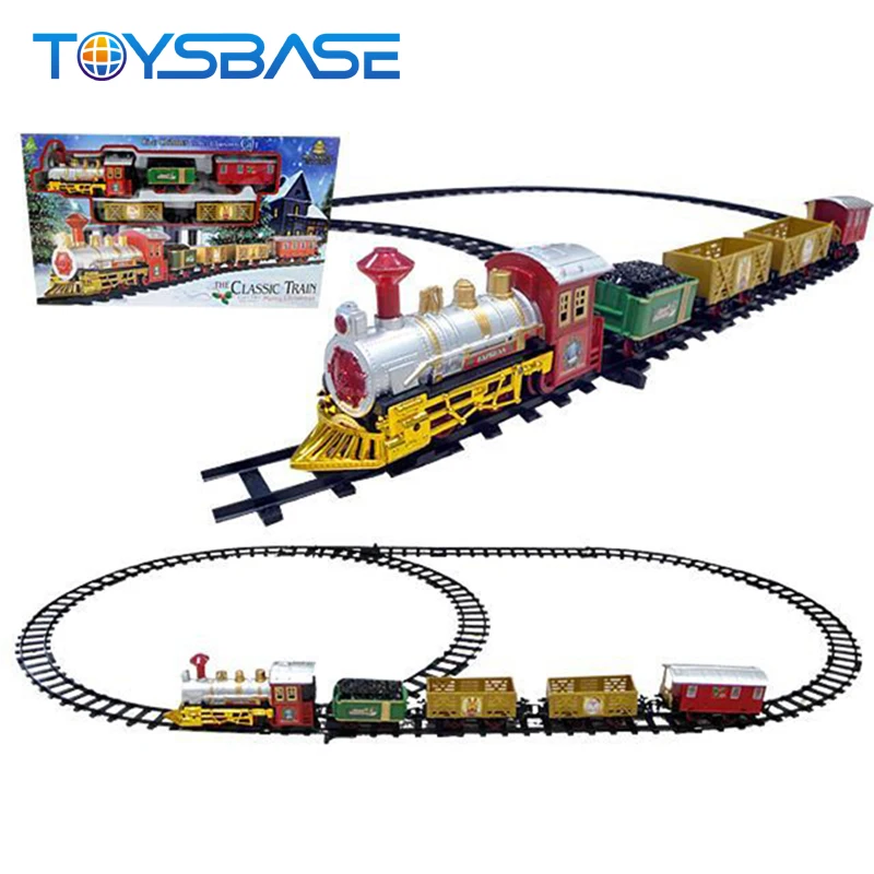 outdoor christmas train and track