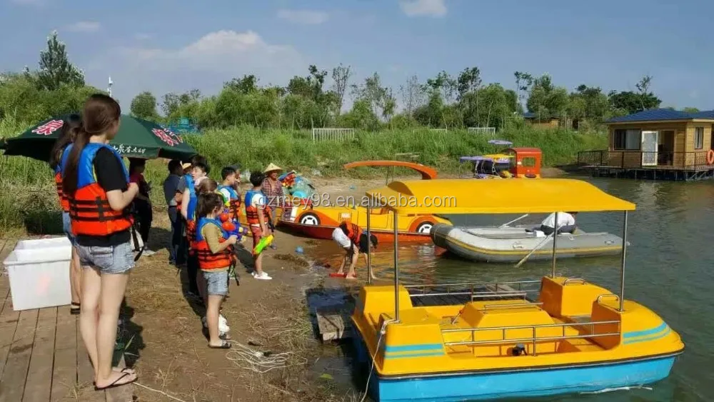 Factory Water Boat Hot Sale Four-seat Four Person Adult (M-076) Pedal Boat Electric Boat for Water Park