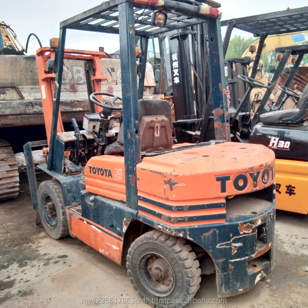 2.5 Ton FD25 Forklift Manual Transmission Japan Used Komatsu Forklift Low  Price