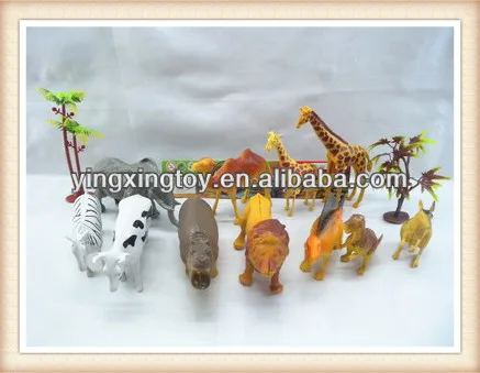 Interessante educação mini floresta selvagem animal de brinquedo de plástico
