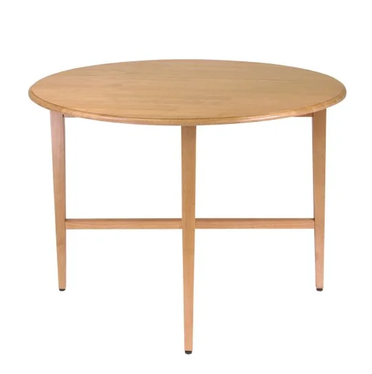 Antique Sy Solid Wood Folding Dining Round Drop Leaf Table Antique Sy Solid Wood Folding Dining Round Drop Leaf Table
