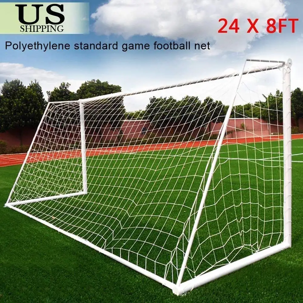 Buy WellGoal New 24 x 8ft 7.3x2.4m Full Size Football Soccer Nets