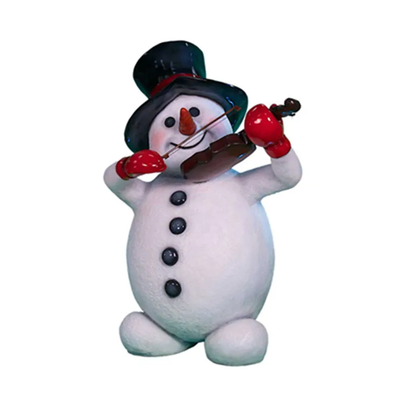 resin snowman statue