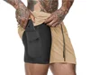 Men Sports Crossfit Shorts Quick Dry Training Exercise Joggers Gym men running shorts with Built-in pocket
