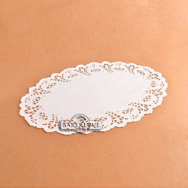 Factory Made Bulk White Color Oval Lace Paper Doilies For Sale Buy