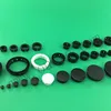 OUORO wholesale factory manufacturer plastic nylon wire accessories open closed white black cable snap bushing