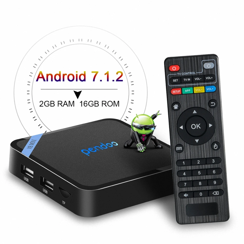 Best Selling Amlogic S905w Android Pendoo X8 Mini 1gb Tv Box Full Hd 4k ...