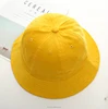 Unisex Kids All-match Bright School Bucket Outdoor Safe Hat
