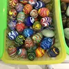 Beautiful Artificial Coloured Glaze Stone Crystal Yoni Egg With Pattern for healing