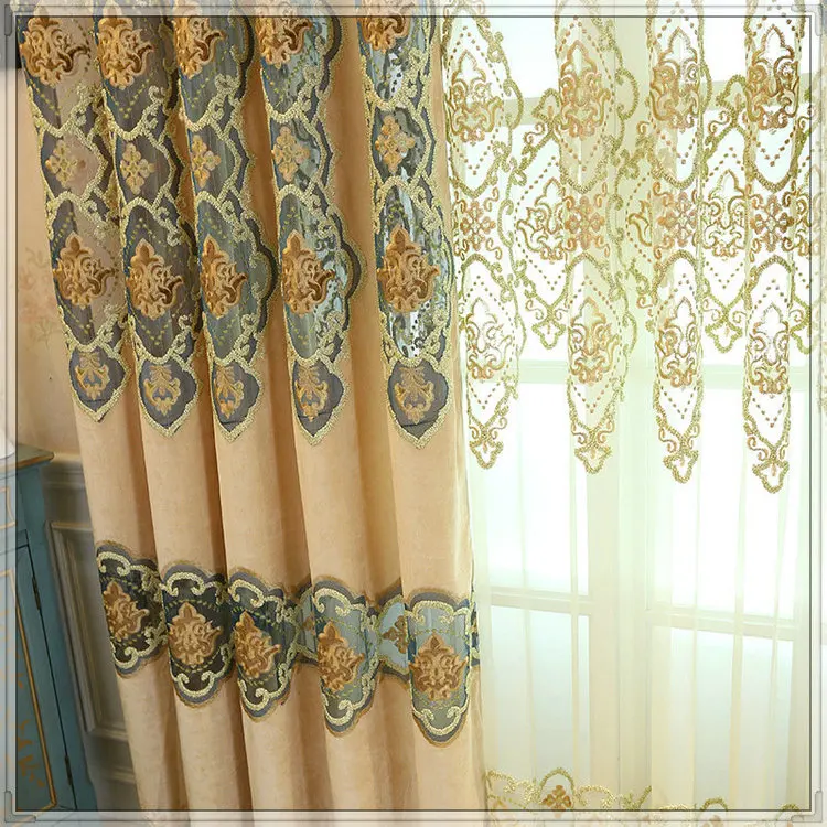 Elegant Velvet Embroidery Turkish Curtains From Factory - Buy Turkish ...