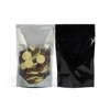 factory price aluminum foil material printed compound stand up heat seal bag for food grade with zip lock