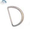 Various Types High Quality Flat Silver Alloy Metal Ring Accessories D Ring for Garment / Handbags